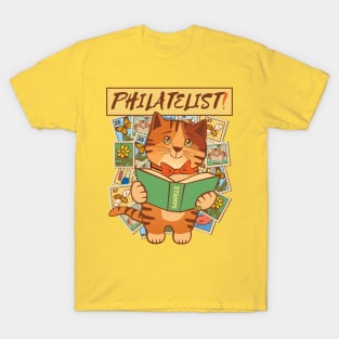 Stamp Collector Philatelist Cat T-Shirt